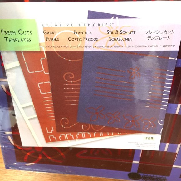 Creative Memories Fresh Cut Templates Set of 3 - Picture 1 of 6
